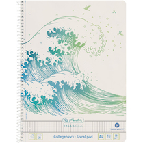 Blok spirálový GREENline vlna A4 čtverečkovaný 70 listů