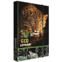 Box na sešity A4 Jumbo Geo Wild Levhart