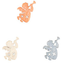 Dekorace anděl 24ks 2cm mix