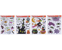 Dekorace okenní Halloween 41x29 cm mix