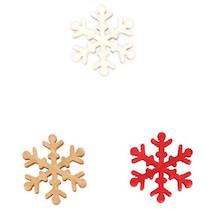 Dekorace vločka 24ks 2cm mix