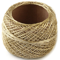 Dekorační niť 50m zlatá