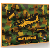 Desky na číslice Helikoptéra