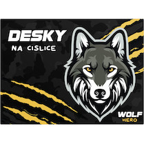 Desky na číslice Vlk