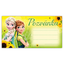 Dětská pozvánka Frozen 10ks