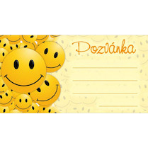 Dětská pozvánka Smiley 10ks