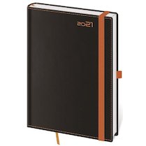 Diář denní A5 Black Orange Helma DB422-5-2