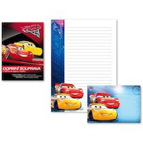 Dopisní souprava barevná Cars