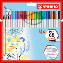 Fix Stabilo Pen 68 Brush sada 24ks