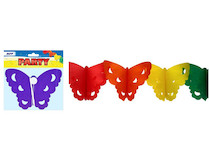 Girlanda barevná 4m Motýl