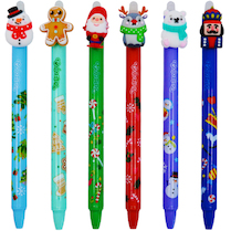 Gumovací pero Colorino Christmas 0,5mm mix