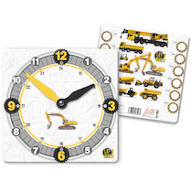 Hodiny dětské školní Let's build!