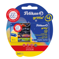 Inkoustové bombičky Pelikan Griffix modré 10ks