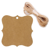 Jmenovky na dárky Retro 10ks