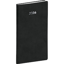 Kapesní diář Balacron černý 9×15,5cm