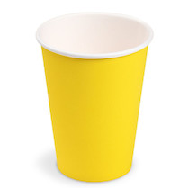 Kelímky papírové žluté 0,24l 10ks