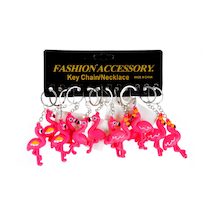 Klíčenka s kroužkem Plameňák