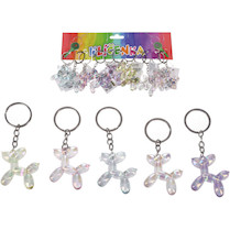 Klíčenka s kroužkem Pes mix barev