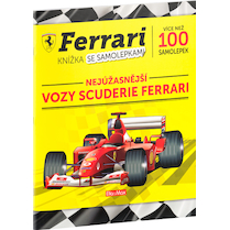 Kniha samolepek Ferrari Scuderie vozy