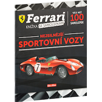 Kniha samolepek Ferrari sportovní vozy