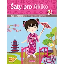 Kniha samolepek - Šaty pro Akiko