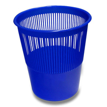 Koš odpadkový děrovaný modrý