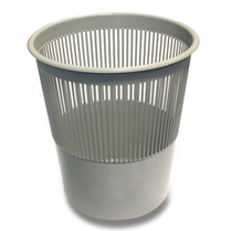 Koš odpadkový děrovaný šedý