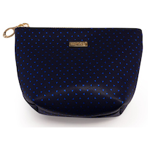 Kosmetická taška hranatá Blue triangles