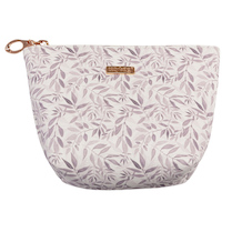 Kosmetická taška hranatá White leaves
