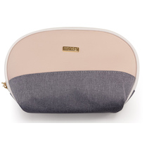 Kosmetická taška kulatá Grey salmon