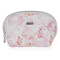 Kosmetická taška kulatá Pink flowers