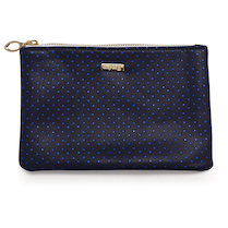 Kosmetická taška plochá Blue triangles