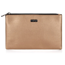 Kosmetická taška plochá Metallic měděná