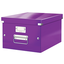 Krabice archivační CLICK-N-STORE A4 fialová