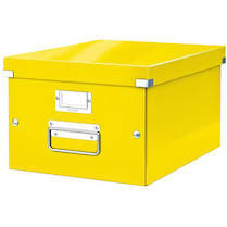 Krabice archivační CLICK-N-STORE A4 žlutá