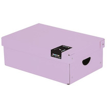 Krabice Pastelini lamino 35x24x9 cm fialová