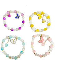 Kreativní sada Korálkový náramek s motýlkem mix