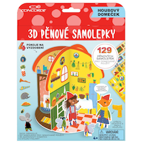 Kreativní set Pěnové samolepky 3D Houbový domeček