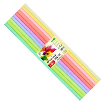 Krepový papír mix pastelové barvy 10ks