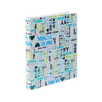 Kroužkový blok karis A4 plastik New York