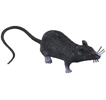 Krysa plast 9cm černá