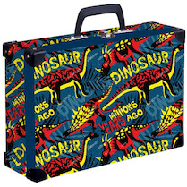 Kufr hranatý okovaný Dino druhy