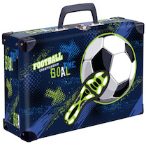 Kufr hranatý okovaný Fotbal