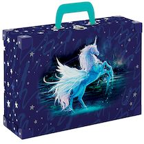 Kufr hranatý okovaný Jednorožec