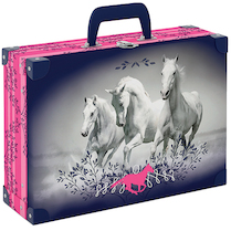 Kufr hranatý okovaný Kůň