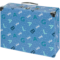 Kufřík dětský skládací Logo modrý