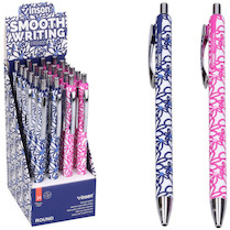 Kuličkové pero 0,7 mm hybrid ink Kytky