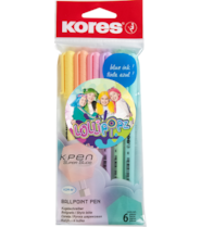 Kuličkové pero K0 Pen Pastel Lollipopz 6ks