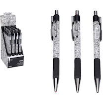 Kuličkové pero oil gel pen 0,7mm mix B&W