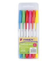 Kuličkové pero Stick 6 barev